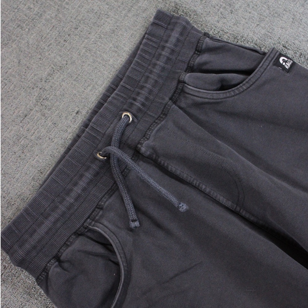 Rags Kids Jogger Pants Charcoal Gray Drawstring Sweatpants Size 11Y